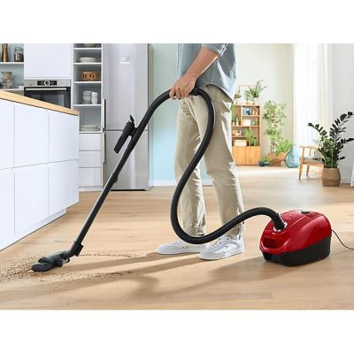 Aspirador con bolsa - BOSCH AKLBB1670810012, 600 W, Depósito 4 l, Rojo