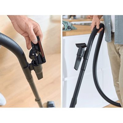 Aspirador con bolsa - BOSCH BGB38BA3T, 850 W, Depósito 4 l, Negro