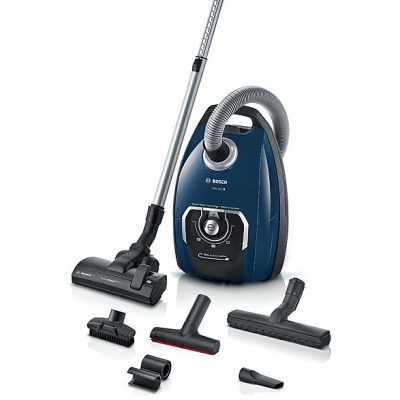 Aspirador con bolsa - BOSCH BGB75X494, 650 W, Depósito 5 l, Azul