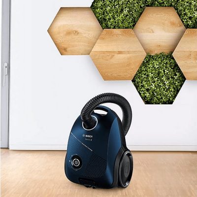 Aspirador con bolsa - BOSCH BGBS2BU1T, 850 W, Depósito 3,5 l, Negro