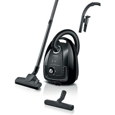 Aspirador con bolsa - BOSCH BGL38BA2H, 600 W, Depósito 4 l, Negro