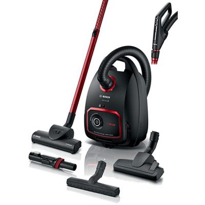 Aspirador con bolsa - BOSCH ProPower, 850 W, Depósito 1 l, Negro