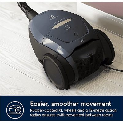 Aspirador con bolsa - ELECTROLUX 900 401 106, 600 W, Potencia de succión 600 W, Depósito 3,5 l, Azul