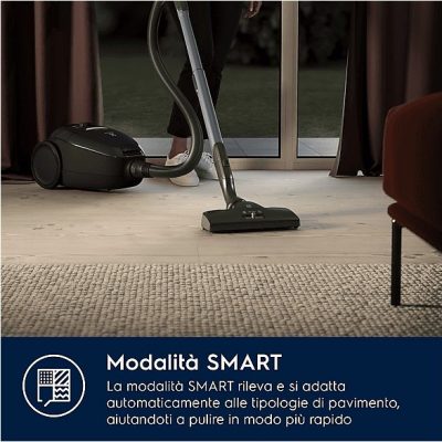 Aspirador con bolsa - ELECTROLUX 900 401 111, 600 W, Depósito 3,5 l, Negro