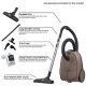 Aspirador con bolsa - ELECTROLUX EB61C3WBL, 850 W, Potencia de succión 232 AirWatt, Depósito 3,5 l, Oro