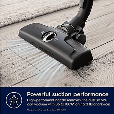 Aspirador con bolsa - ELECTROLUX EB61C3WBL, 850 W, Potencia de succión 232 AirWatt, Depósito 3,5 l, Oro