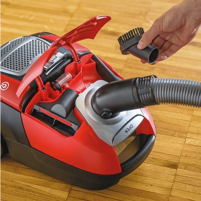 Aspirador con bolsa - HOOVER 39002267, 700 W, Depósito 3,5 l, Rojo
