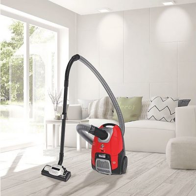 Aspirador con bolsa - HOOVER 39002267, 700 W, Depósito 3,5 l, Rojo
