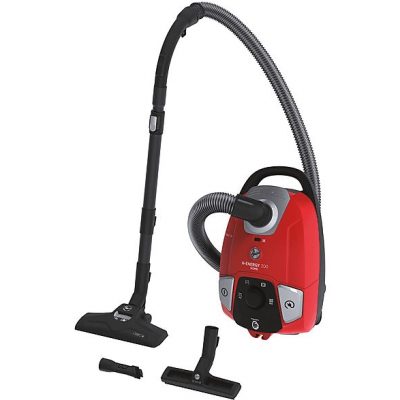 Aspirador con bolsa - HOOVER 39002270, 850 W, Depósito 3,5 l, Rojo
