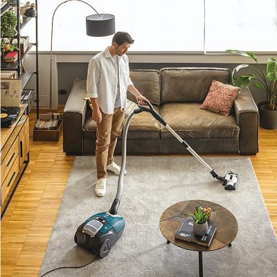 Aspirador con bolsa - HOOVER 39002271, 700 W, Depósito 3,5 l, Verde
