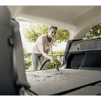 Aspirador con bolsa - KARCHER 1.628-425.0, 1000 W, Depósito 15 l, Acero inoxidable, Amarillo