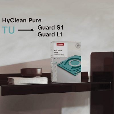 Aspirador con bolsa - Miele Guard L1 Parquet, 890W, Depósito 3.5l, Limpieza Delicada de Suelos Duros, Brilliant White