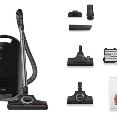 Aspirador con bolsa - Miele Guard M1 Cat & Dog, 890W, Depósito 4.5l, 4 Niveles de Potencia, Especial para Mascotas, Obsidian Black