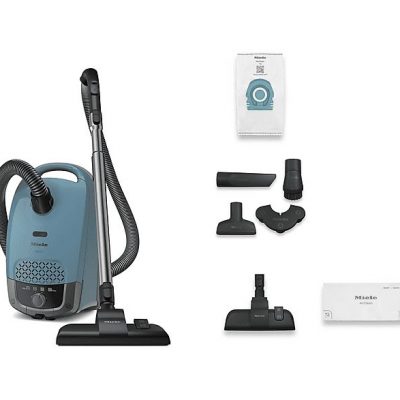 Aspirador con bolsa - Miele Guard S1, 890 W, 3.5 l, Ajuste altura, HyClean Pure, Azul Nórdico