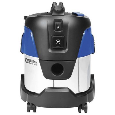 Aspirador con bolsa - NILFISK 107406603, 1000 W, Depósito 20 l, Inox