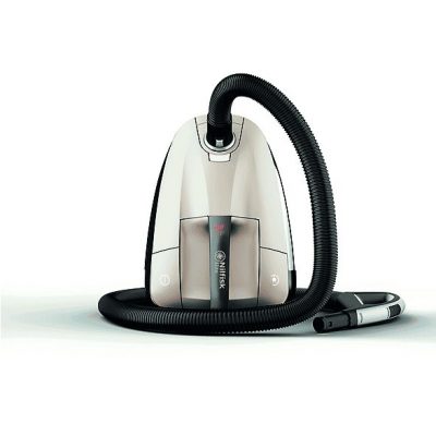 Aspirador con bolsa - NILFISK 128350552, 650 W, Potencia de succión 280 AirWatt, Depósito 3,6 l, Champagne
