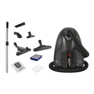 Aspirador con bolsa - NILFISK 128350612, 650 W, Potencia de succión 270 AirWatt, Depósito 3,1 l, Negro