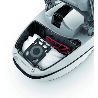 Aspirador con bolsa - NILFISK 128390130, 650 W, Potencia de succión 270 W, Depósito 3,6 l, Plata y negro