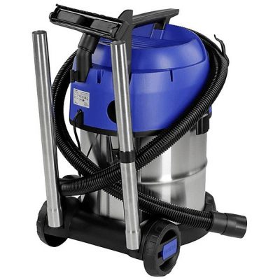 Aspirador con bolsa - NILFISK 18451551, 1200 W, Potencia de succión 270 W, Depósito 22 l, Inox