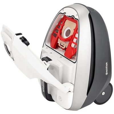 Aspirador con bolsa - NILFISK NILFISK Select Classic White, 650 W, Potencia de succión 270 AirWatt, Depósito 3,1 l, Blanco