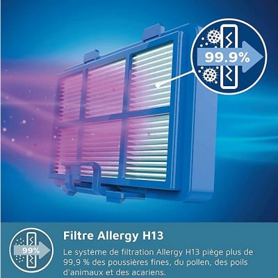 Aspirador con bolsa - PHILIPS 5000 series XD5123/10, 900 W, Potencia de succión 900 W, Depósito 4 l, Negro