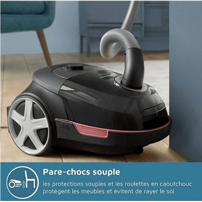 Aspirador con bolsa - PHILIPS 5000 series XD5123/10, 900 W, Potencia de succión 900 W, Depósito 4 l, Negro