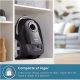 Aspirador con bolsa - PHILIPS XD3112/09, 900 W, Potencia de succión 900 W, Depósito 3 l, Negro