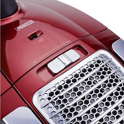 Aspirador con bolsa - PRINCESS 01.333001.01.001, 700 W, Potencia de succión 700 W, Depósito 3 l, Rojo