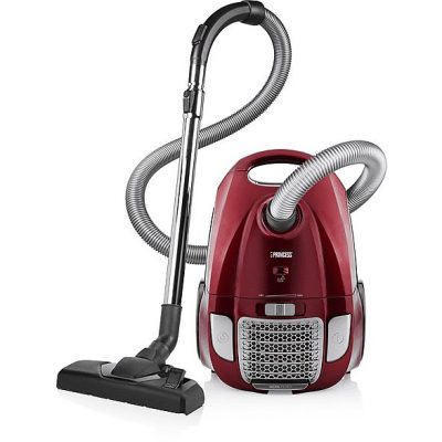 Aspirador con bolsa - PRINCESS 01.333001.01.001, 700 W, Potencia de succión 700 W, Depósito 3 l, Rojo