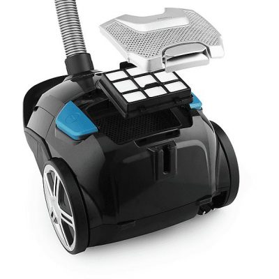 Aspirador con bolsa - PRINCESS 01.334990.01.001, 700 W, Potencia de succión 16000 kPa, Depósito 3 l, Negro