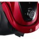 Aspirador con bolsa - SAMSUNG VC07M25E0WR/GE, 750 W, Potencia de succión 200 AirWatt, Depósito 2,5 l, Negro, Rojo