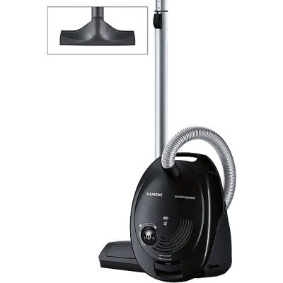 Aspirador con bolsa - SIEMENS VS06A212, 600 W, Depósito 4 l, Negro
