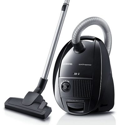 Aspirador con bolsa - SIEMENS VS06A212, 600 W, Depósito 4 l, Negro