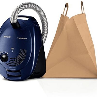 Aspirador con bolsa - SIEMENS VS06B1110, 700 W, Potencia de succión 700 W, Depósito 4 l, Azul