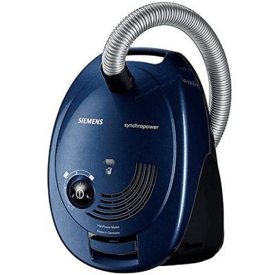Aspirador con bolsa - SIEMENS VS06B1110, 700 W, Potencia de succión 700 W, Depósito 4 l, Azul