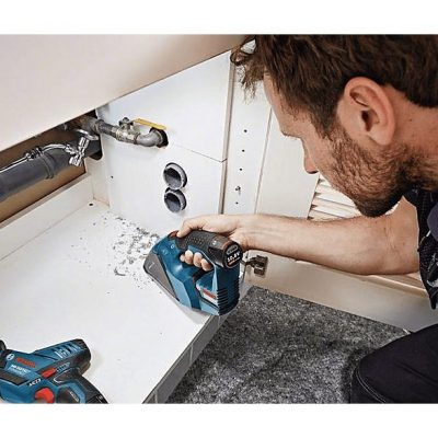 Aspirador de mano - BOSCH 06019E3001, 30 W, Depósito 0,35 l, Azul