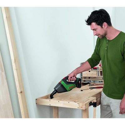 Aspirador de mano - BOSCH 06033B9103, 18 W, Depósito 500 ml, Autonomía 20 min, Negro, Verde