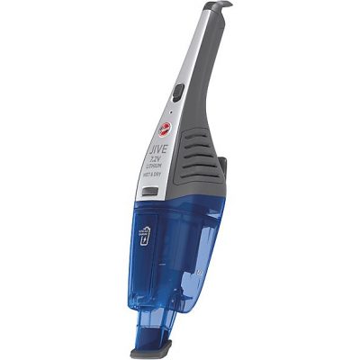 Aspirador de mano - HOOVER 39300767, 7,1 V, Depósito 0,3 l, Autonomía 10 min, Azul, Transparente