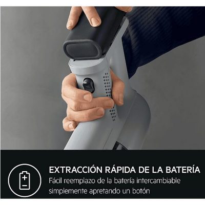 Aspirador escoba - AEG 900 402 183, 3,6 V, Depósito 0,3 l, Autonomía 50 min, Azul Denim