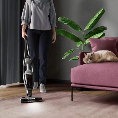 Aspirador escoba - AEG AS62AB25UG, 3.6 V, Autonomía 55 min, Tecnología ciclónica, Gris urbano