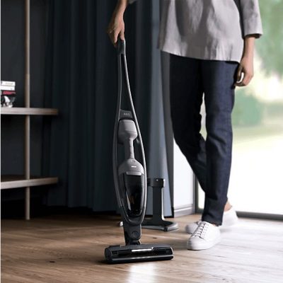 Aspirador escoba - AEG AS62AB25UG, 3.6 V, Autonomía 55 min, Tecnología ciclónica, Gris urbano