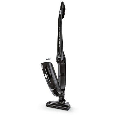 Aspirador escoba - BOSCH BBHF220, 38,7 W, Depósito 0,4 l, Autonomía 40 min, Negro