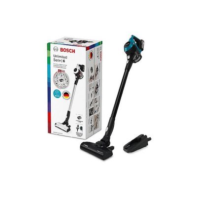 Aspirador escoba - BOSCH BBS611LAG, 6 W, Depósito 0,3 l, Autonomía 8.0 min, Azul