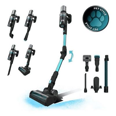 Aspirador escoba - CECOTEC Cecotec Conga Rockstar 2500 Thunder Pet Flex, 400 W, Potencia de succión 30 kPa, Depósito 500 ml, Autonomía 120 min, Multicolor