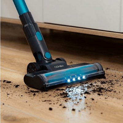Aspirador escoba - CECOTEC Conga Rockstar 1500 Horizon Genesis XL, 215 W, Potencia de succión 215 W, Depósito 0,5 l, Autonomía 120 min, Multicolor