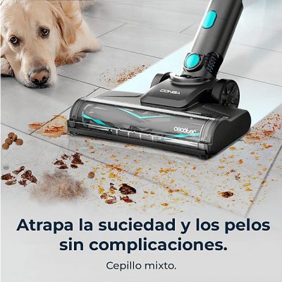 Aspirador escoba - CECOTEC Conga Rockstar 1500 Horizon Genesis XL, 215 W, Potencia de succión 215 W, Depósito 0,5 l, Autonomía 120 min, Multicolor