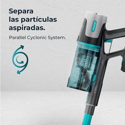 Aspirador escoba - CECOTEC Conga Rockstar 1500 Horizon Genesis XL, 215 W, Potencia de succión 215 W, Depósito 0,5 l, Autonomía 120 min, Multicolor