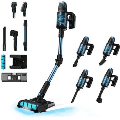 Aspirador escoba - CECOTEC Conga Rockstar 8500 Infinity ErgoWet Animal T, 250 W, Depósito 0,5 ml, Autonomía 120 min, Multicolor