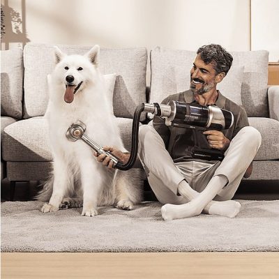 Aspirador escoba - Cecotec Conga Rockstar RX90 AI AquaPet Flex, 850W, 100min, IA, Tubo flexible, Kit de accesorios, Cepillo antienredos, Negro