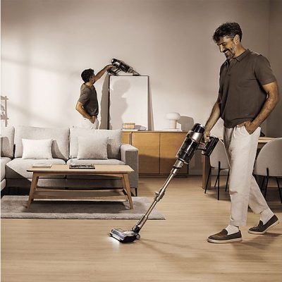 Aspirador escoba - Cecotec Conga Rockstar RX90 AI AquaPet Flex, 850W, 100min, IA, Tubo flexible, Kit de accesorios, Cepillo antienredos, Negro
